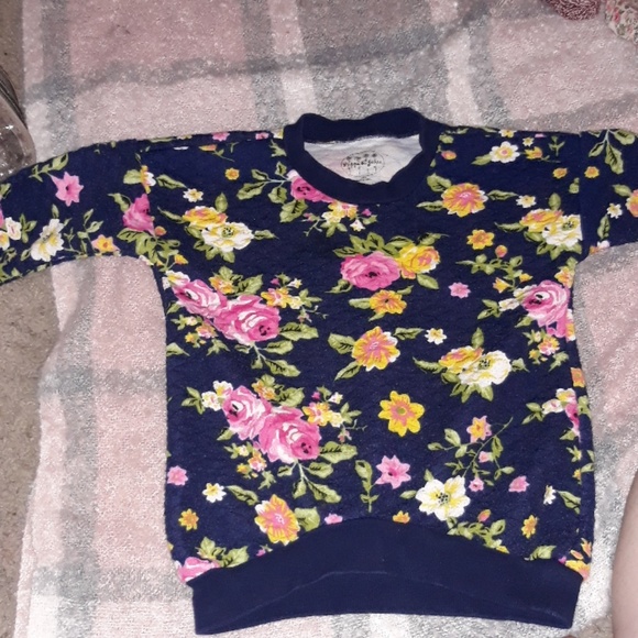 PIPPA & JULIE BRAND🌟 GIRLS FLORAL SWEATSHIRT - Picture 1 of 1
